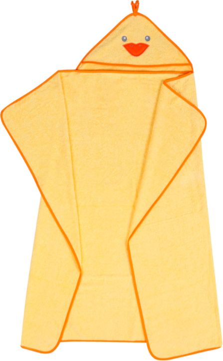 DuetBaby Dětská osuška s výšivkou a kapucí 120x100 cm Yellow Chicken 2021 - obrázek 1