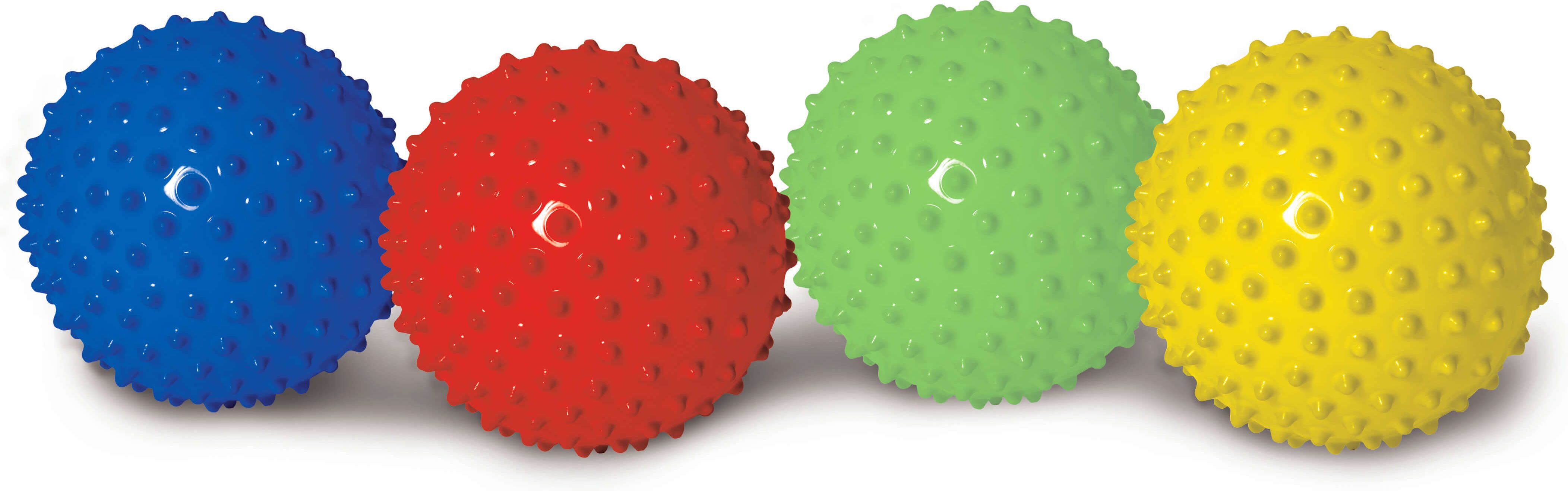 EDUSHAPE míč s texturou 18cm Modrý - obrázek 2
