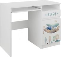 Dětský psací stůl - LETADLO bilý s obrázkem - BabyBoo - obrázek 1