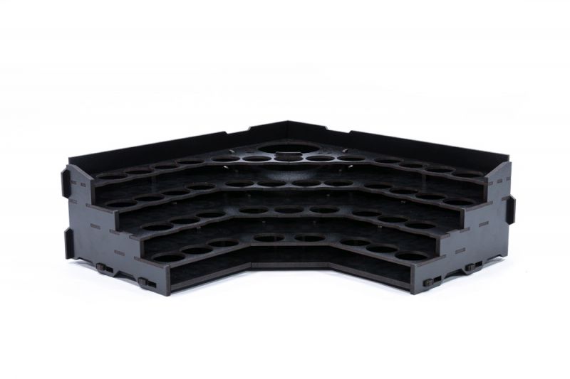 Kraken Wargames Black Paint Rack: Eck Farbregal Top (Citadel) - obrázek 2