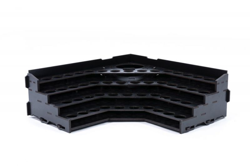 Kraken Wargames Black Paint Rack: Eck Farbregal Top (Dropper) - obrázek 2
