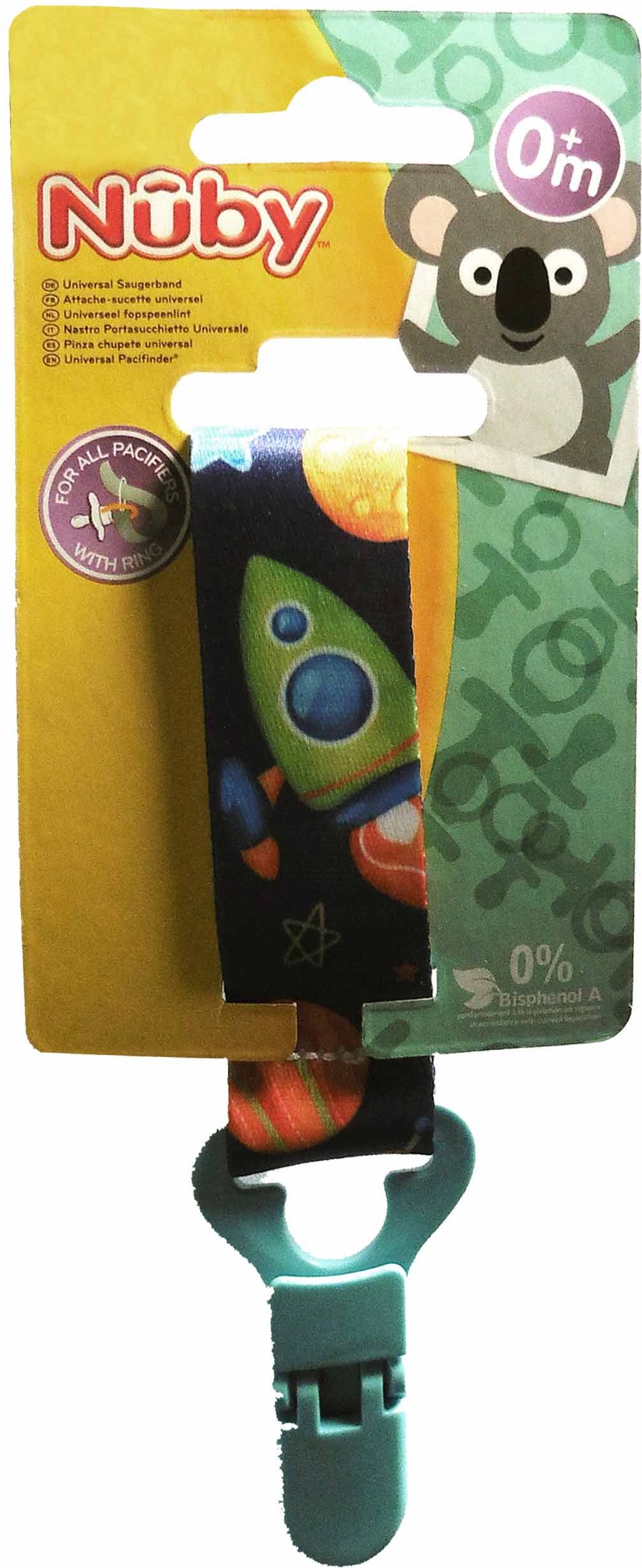 NUBY Klip na dudlík, růžová, 0 m+ - obrázek 2