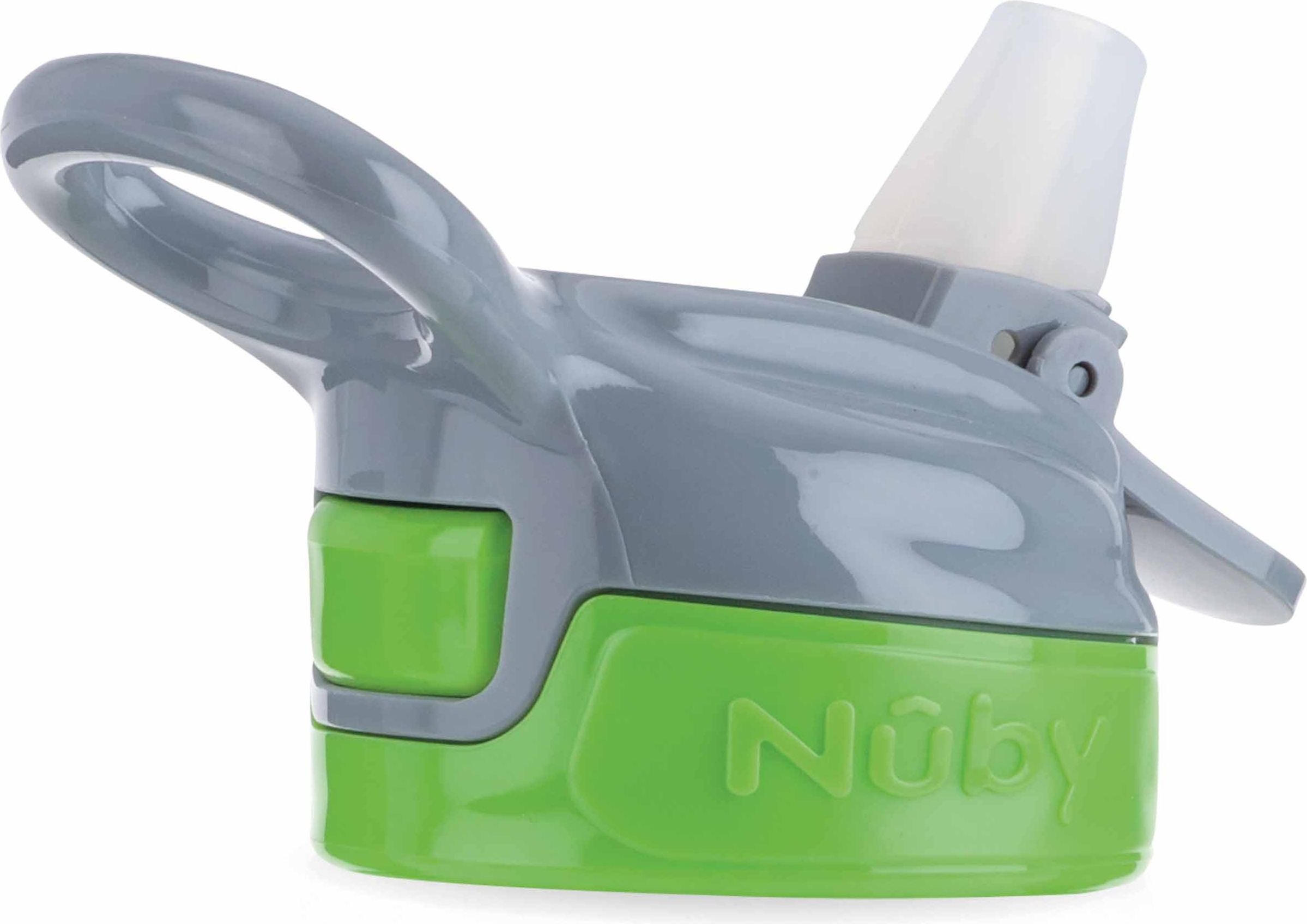 NUBY Láhev sportovní s měkkým sklápěcím brčkem 360 ml, zelená, 3+ - obrázek 2