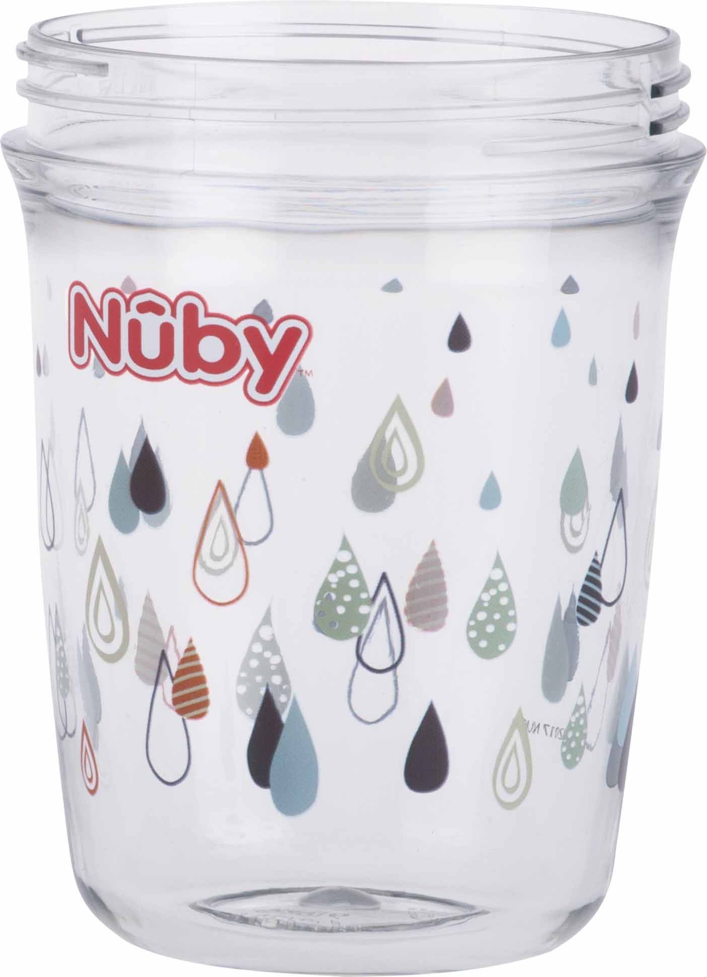 NUBY Hrnek Tritan netekoucí 360° s držadly, 6 m+ světle šedý - obrázek 2