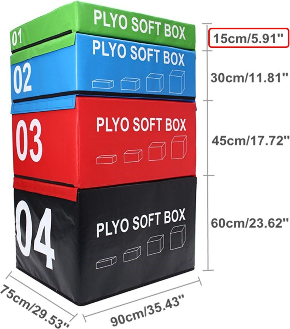 SOFT PLYOBOX SEDCO 90 x 75 x 15-60 cm - obrázek 1