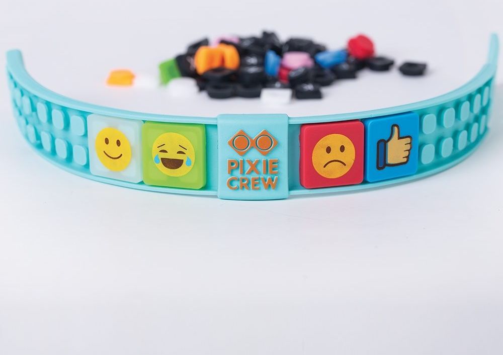 PIXIE CREW Kreativní náramek EMOJI tyrkysový - obrázek 3