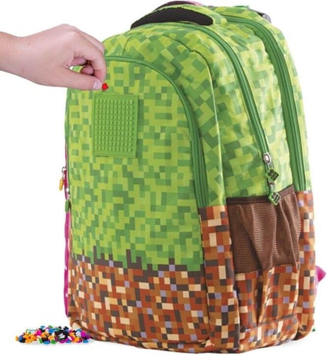 Pixie Crew studentský batoh MINECRAFT zeleno-hnědý - obrázek 1