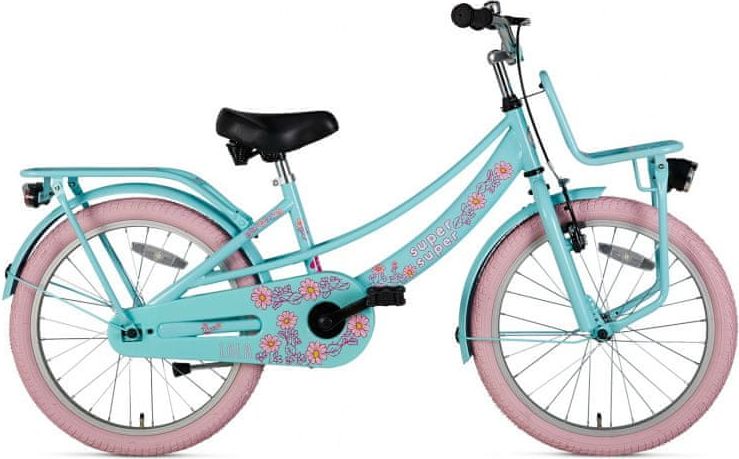Supersuper Dětské kolo Lola pro dívky, 20", růžové / modré - obrázek 1