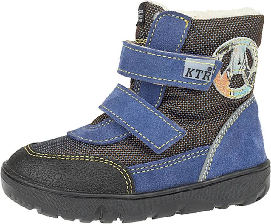 Konsorcium T+M KTR 012A dětské zimní membránová bota modrá+kam+komiks Velikost obuvi: 25 - obrázek 1