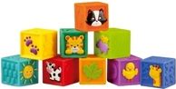 Měkké gumové kostky 9ks - ZVÍŘÁTKA barevná - Teddies - obrázek 3