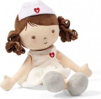 BabyOno Látková panenka zdravotní sestra GRACE, bílá - obrázek 1