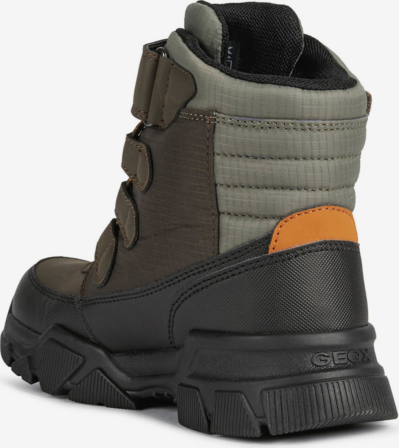 Hnědé-khaki klučičí kotníkové zimní boty Geox Nevegal Boy - 38 - obrázek 4