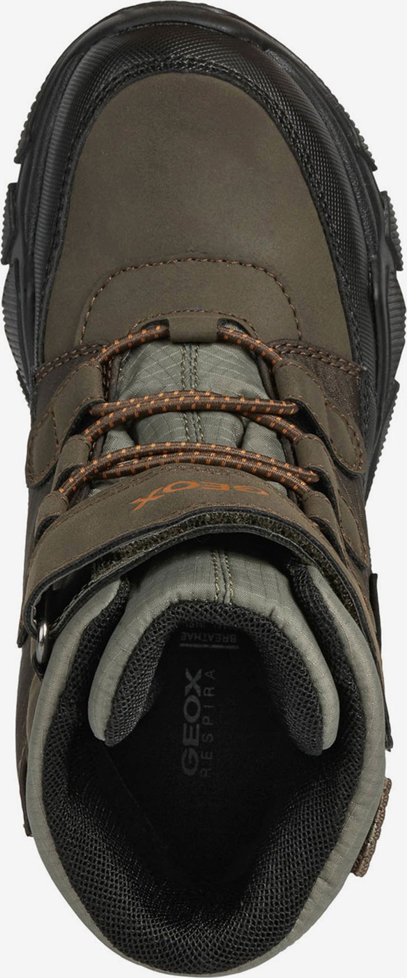 Hnědé-khaki klučičí kotníkové zimní boty Geox Nevegal Boy - 38 - obrázek 5