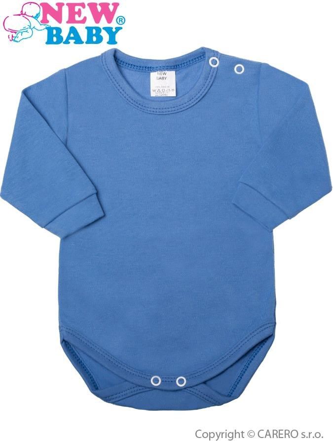 Kojenecké body s dlouhým rukávem New Baby tmavě růžové&nbsp;-&nbsp;74 (6-9m) - obrázek 1