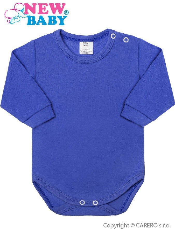Kojenecké body s dlouhým rukávem New Baby tmavě růžové&nbsp;-&nbsp;74 (6-9m) - obrázek 2