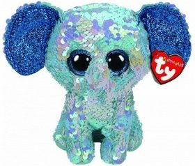 Beanie Boos Flippables STUART slon s flitry 15 cm - obrázek 1