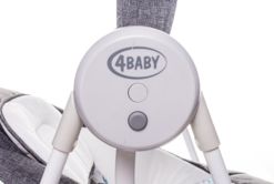 Lehátko/Houpačka pro miminko s melodiemi - SWING SAFAFI grafit - 4Baby - obrázek 5