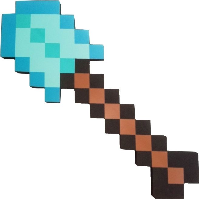 Minecraft lopata - modrá - obrázek 2