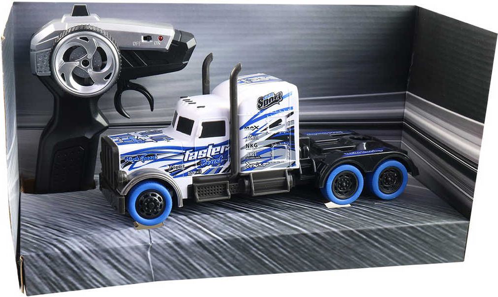 RC Auto tahač 20cm na vysílačku 2,4GHz na baterie USB 2 barvy - obrázek 1