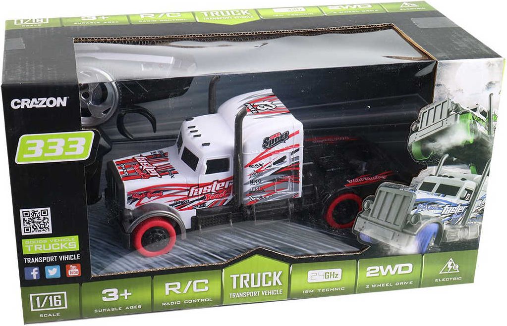 RC Auto tahač 20cm na vysílačku 2,4GHz na baterie USB 2 barvy - obrázek 3
