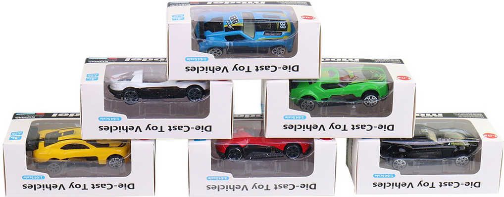 Auto závodní kovové 1:64 různé druhy formule v krabici - obrázek 5