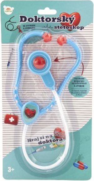 Teddies Stetoskop plast 53cm na baterie se světlem se zvukem na kartě 17x34x3cm - obrázek 2