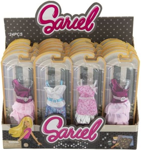 Teddies Oblečky/Šaty pro panenky 10-13cm 6 druhů na kartě 10x27x3cm 24ks v boxu - obrázek 5