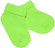 Ponožky kojenecké bavlna - IRKA jednobarevné zelené - vel.56-62 - obrázek 1