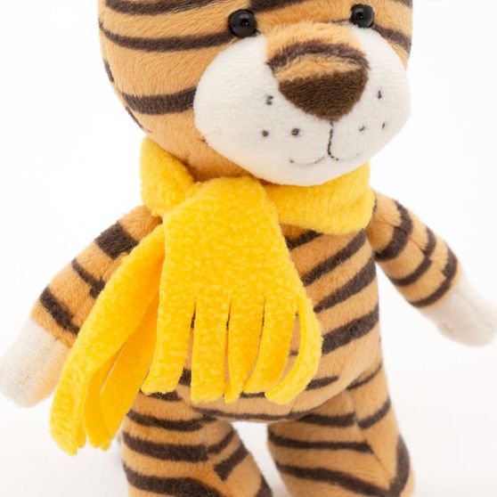 Tygr Tim se žlutou šálou od firmy ORANGE TOYS - 18 cm - obrázek 3