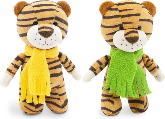 Tygr Tim se žlutou šálou od firmy ORANGE TOYS - 18 cm - obrázek 4