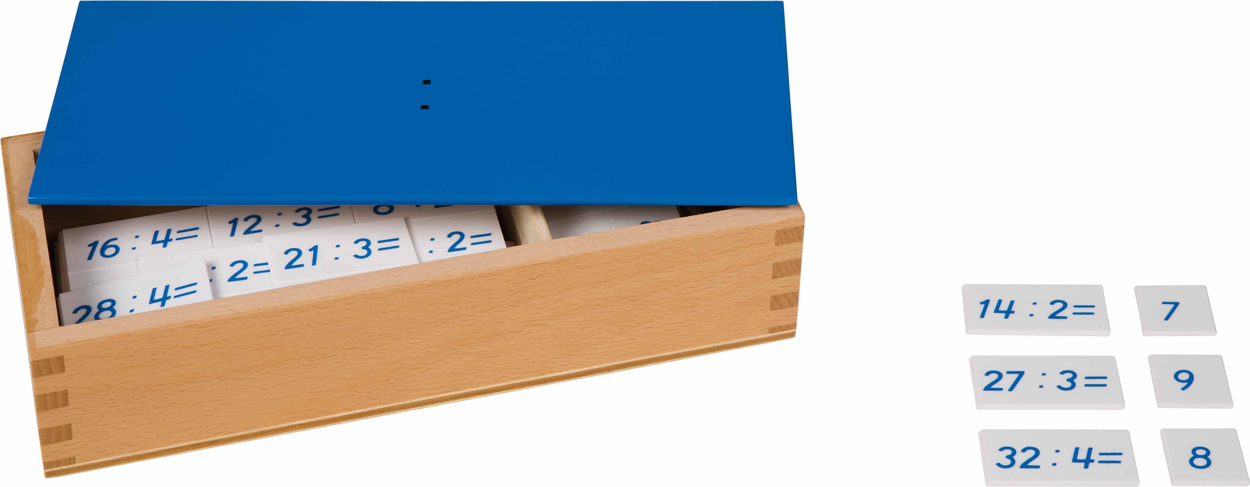 Nienhuis Montessori 14900 Division Equations and Dividends Box (German version) - obrázek 1