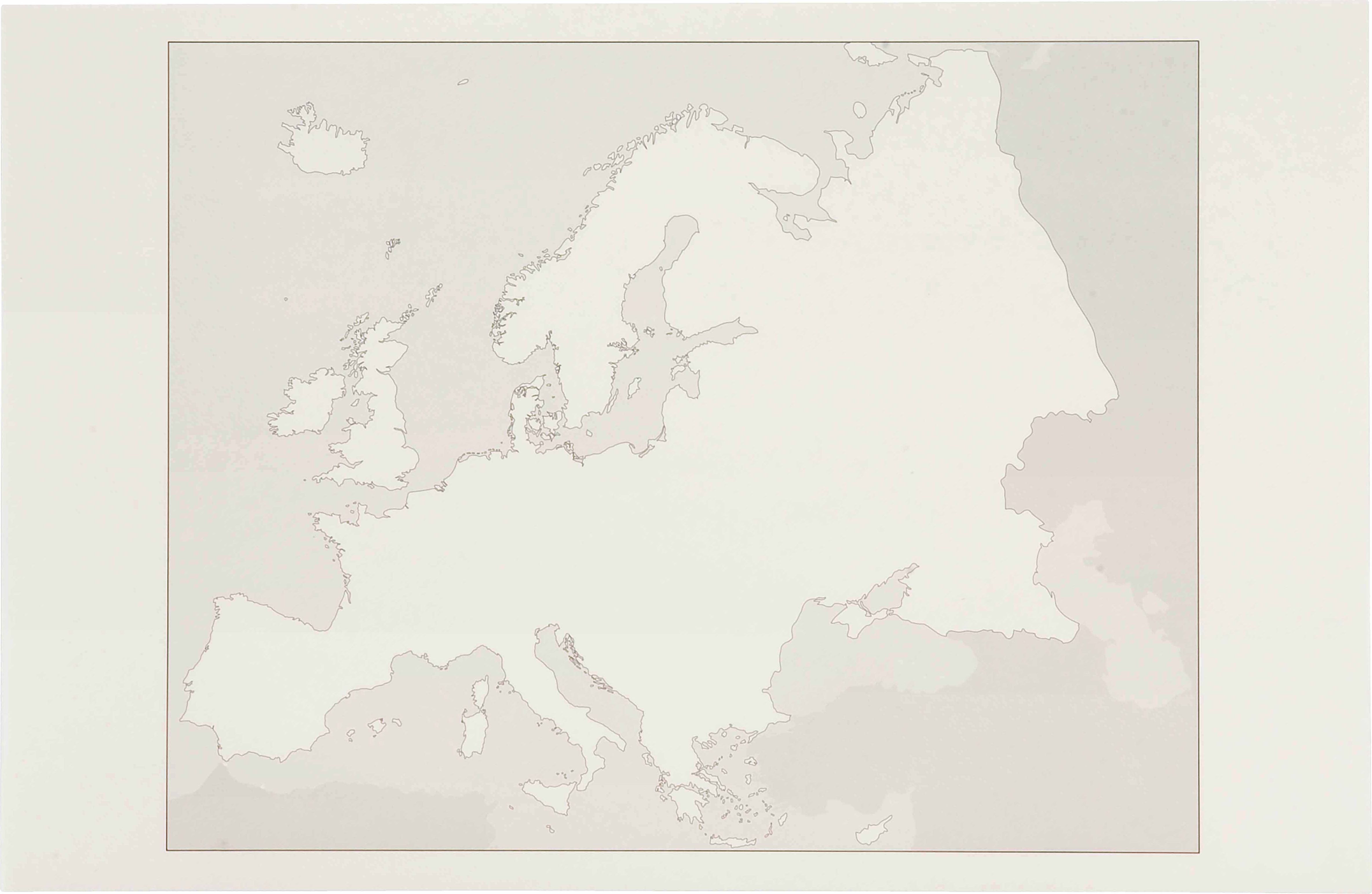 Nienhuis Montessori 592300 Working Cards Puzzle Map Europe (German version) - obrázek 1