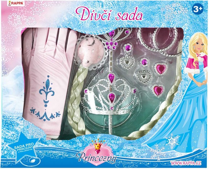 RAPPA Sada princezna s rukavicemi růžová - obrázek 1