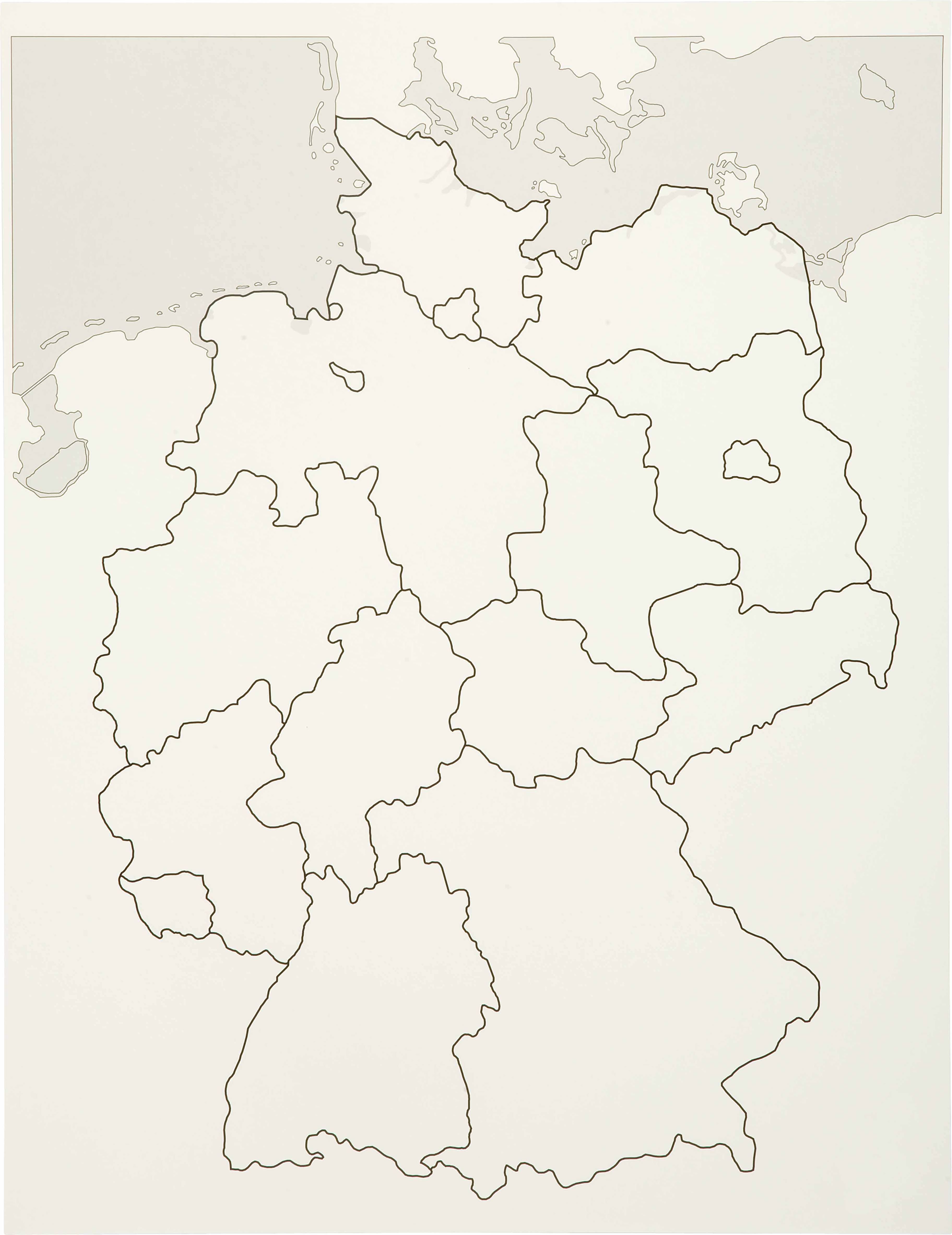 Nienhuis Montessori 593650 Control Map Puzzle Map Germany (German version) - obrázek 1