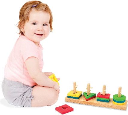 EDUSHAPE dřevěné puzzle - obrázek 2