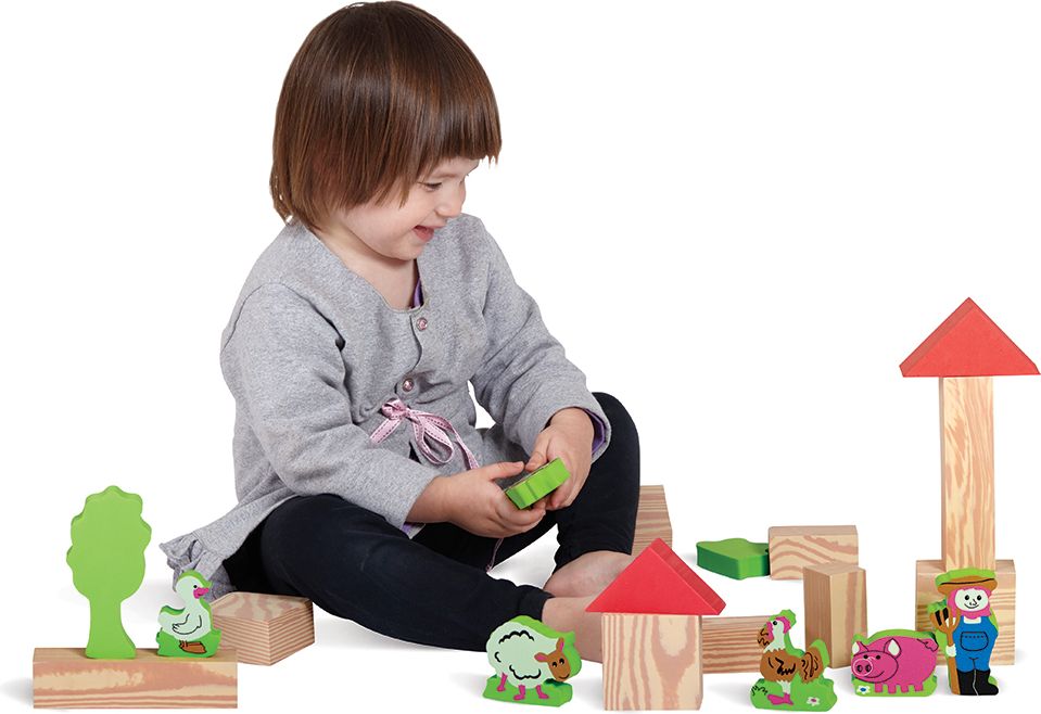 EDUSHAPE měkké hrací kostky FARMA - obrázek 2