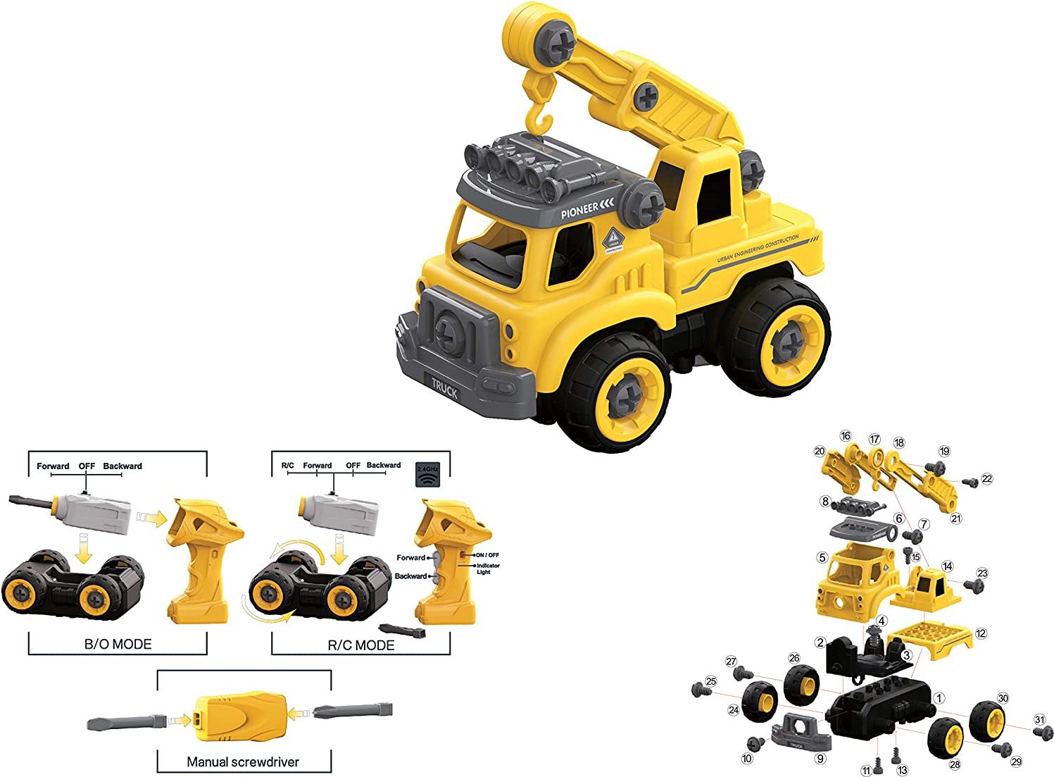 EDUSHAPE  DIY  JEŘÁB s dálkovým ovládáním - obrázek 3