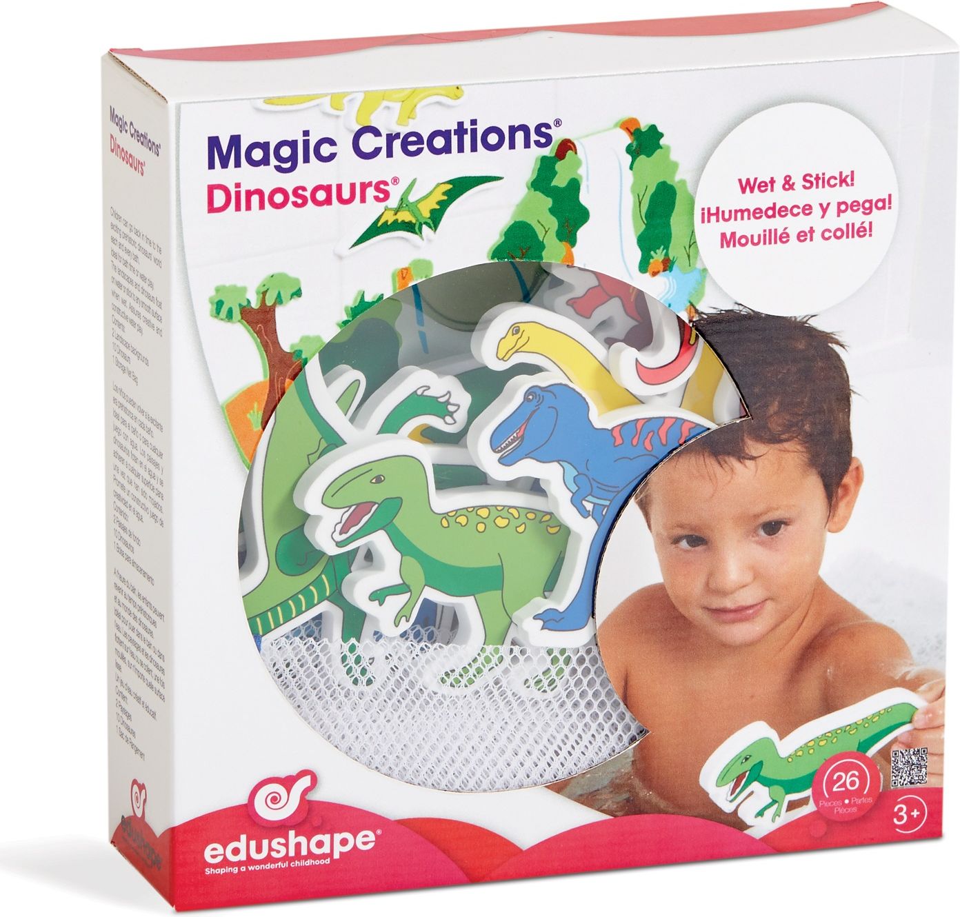EDUSHAPE kouzelné vodolepky DINOSAUŘI - obrázek 1