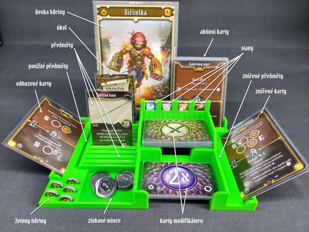 inserty.cz Gloomhaven: Lví chřtán: hráčská deska - obrázek 2