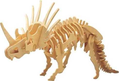 WOODCRAFT CONSTRUCTION KIT Woodcraft Dřevěné 3D puzzle Styracosaurus - obrázek 1
