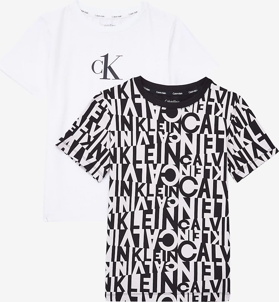 Sada dvou klučičích triček v bílé a černé barvě Calvin Klein - 128-140 - obrázek 3