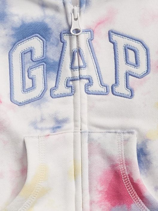 GAP barevné dětská mikina Logo tie-dye hoodie - 3-6M - obrázek 3
