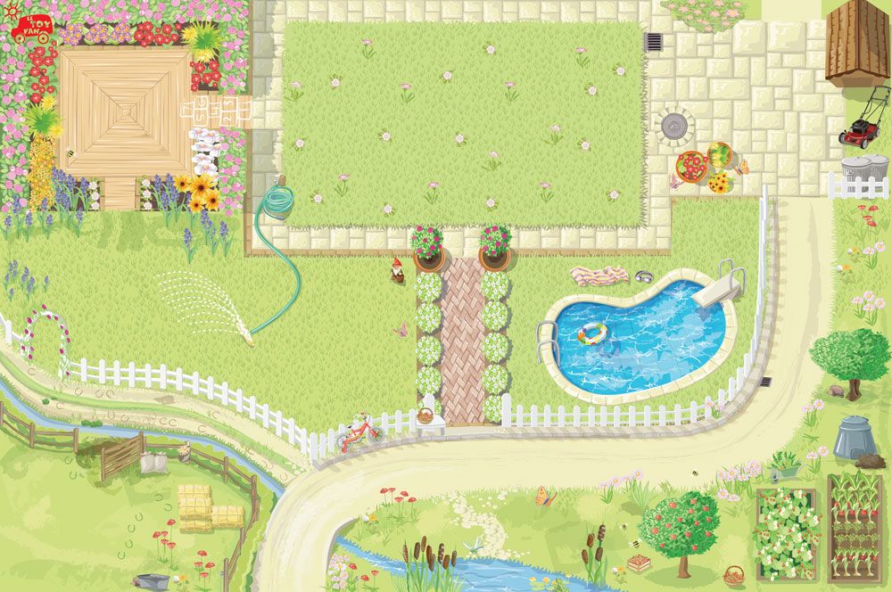 Le Toy Van Hrací koberec PLAYMAT Moje první město 80x120cm - obrázek 3