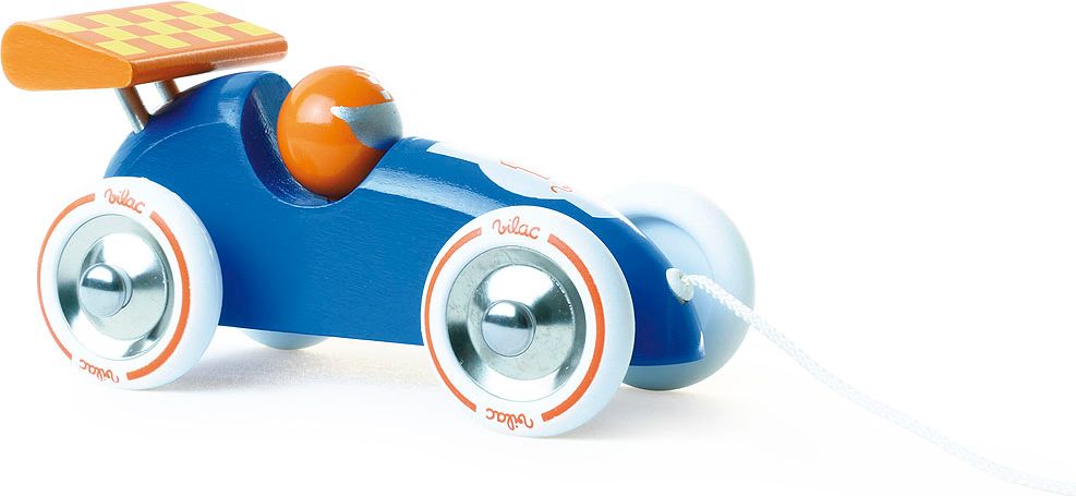 Vilac Tahací závodní auto Varianta: Oranžová - obrázek 1