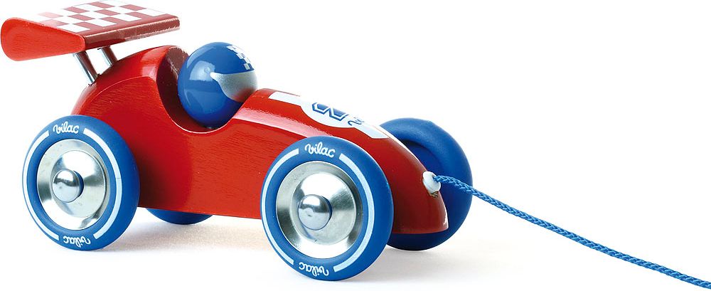 Vilac Tahací závodní auto Varianta: Oranžová - obrázek 4