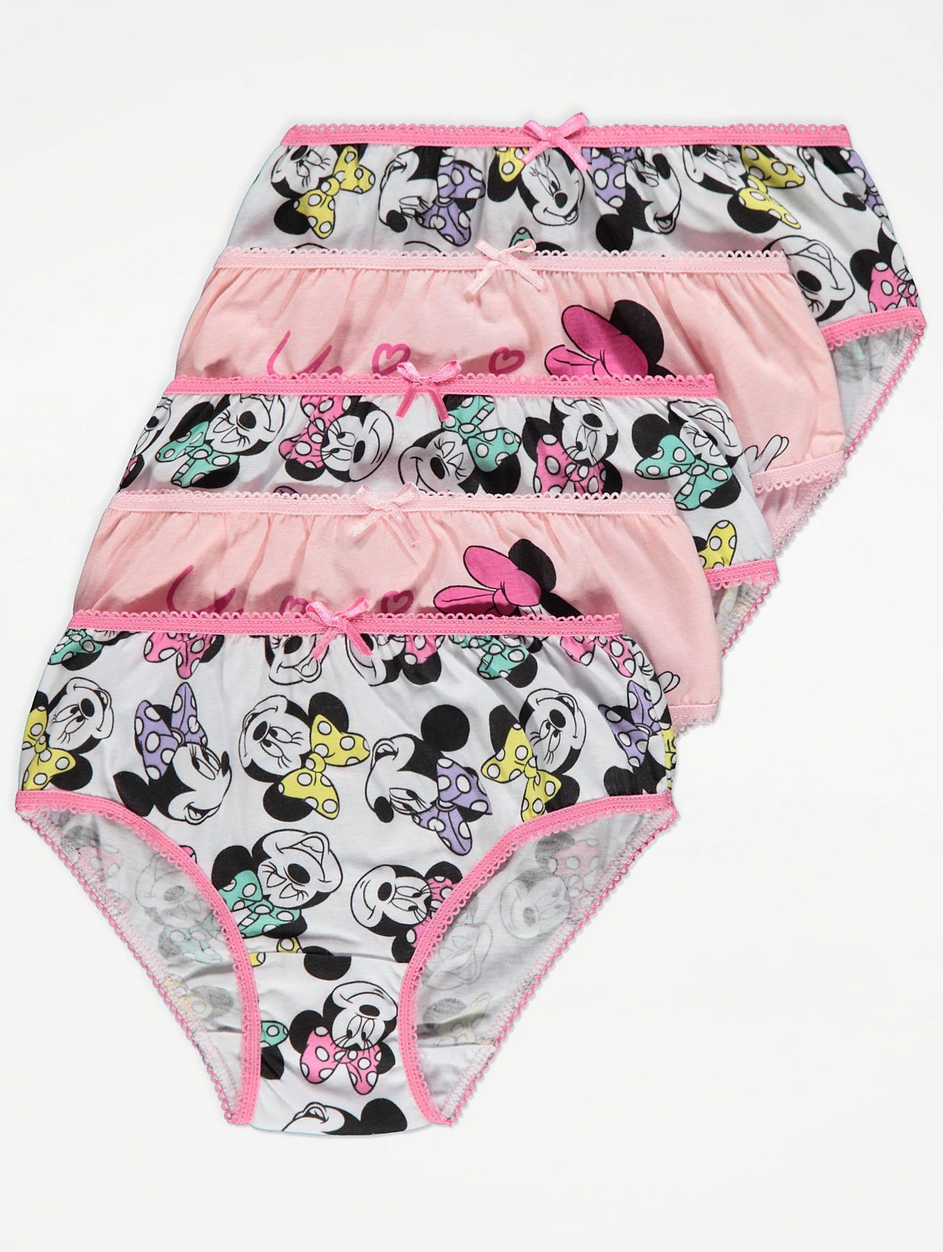 Dívčí kalhotky GEORGE, 5ks v balení, motiv Minnie Mouse Velikost: 86 - 92cm (1.5 - 2 roky) - obrázek 1