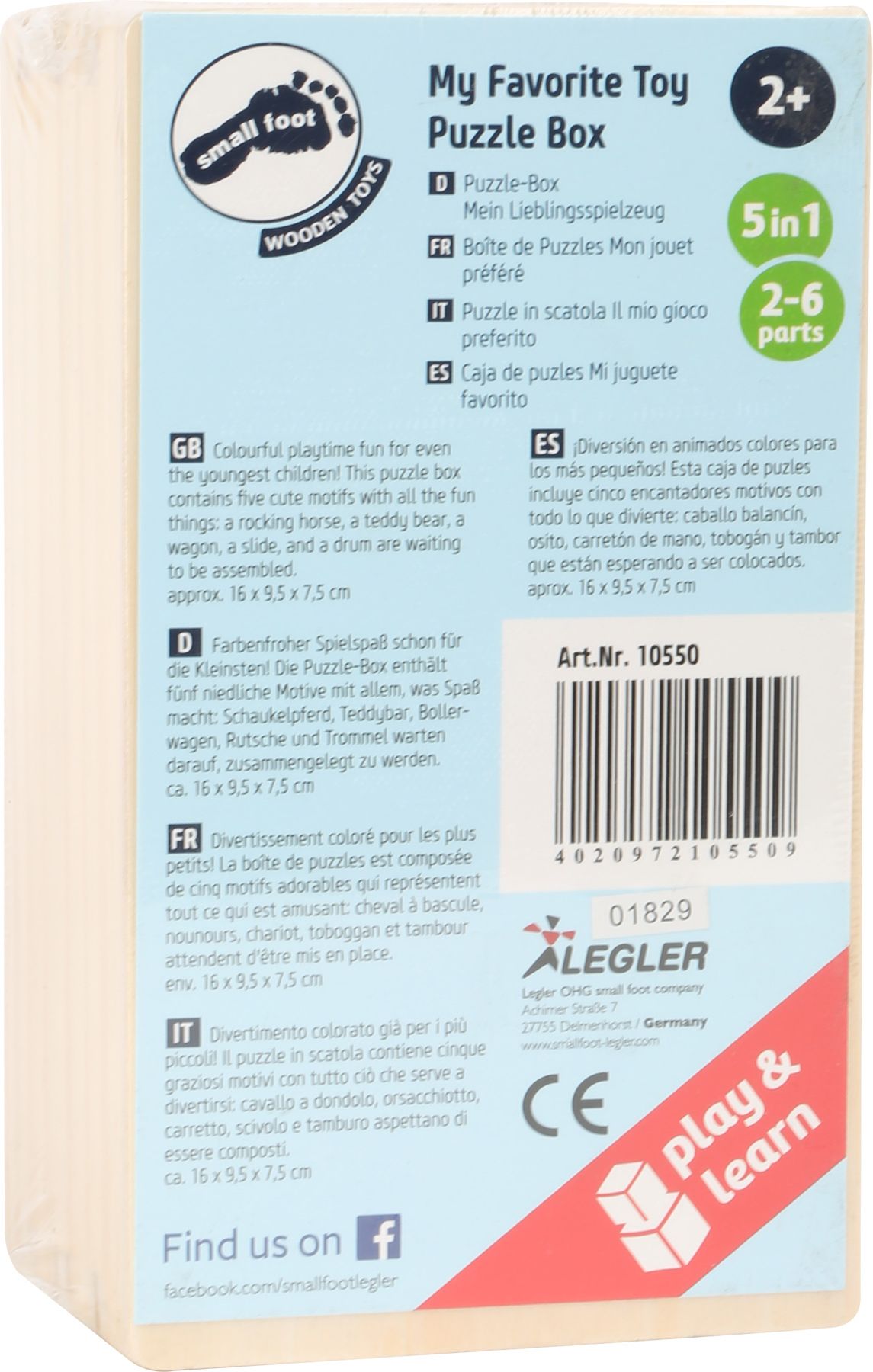 Legler Small Foot Dřevěné puzzle hračky - obrázek 3