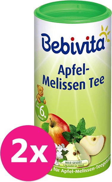 2x BEBIVITA Jablečno-meduňkový čaj – instantní 200 g - obrázek 1