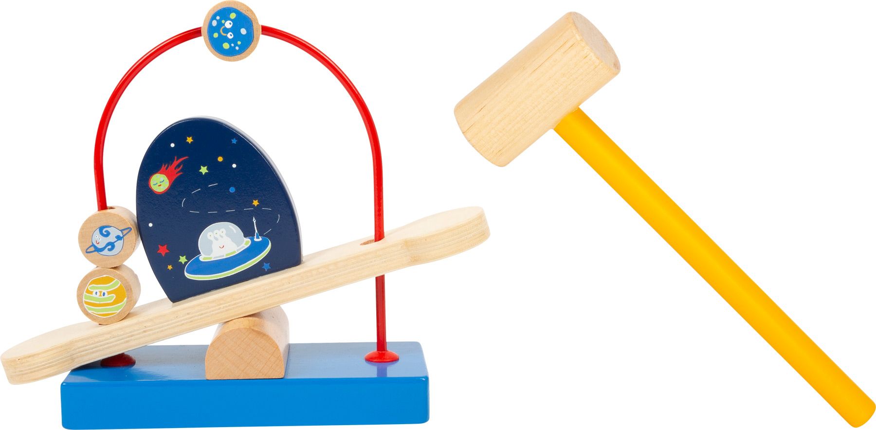 SMALL FOOT BY LEGLER Small Foot Houpací labyrint s kladívkem Space - obrázek 2