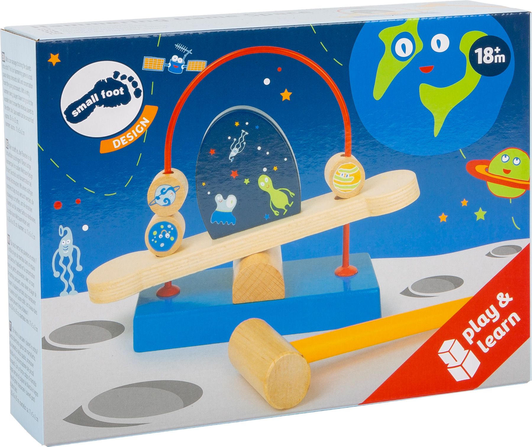 SMALL FOOT BY LEGLER Small Foot Houpací labyrint s kladívkem Space - obrázek 4